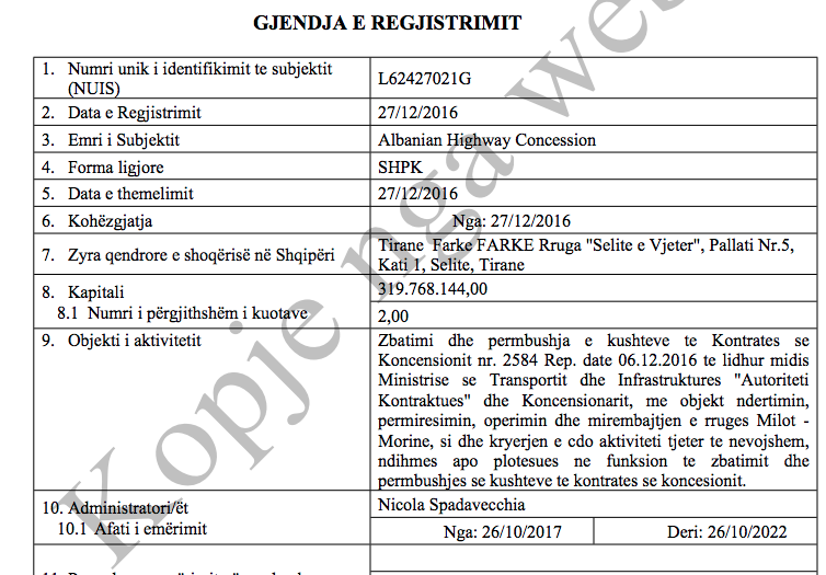 Dënohet me burg për vdekjen e 40 personave administratori i koncesionarit të Rrugës së Kombit 1 Rruga e Kombit.....administratori