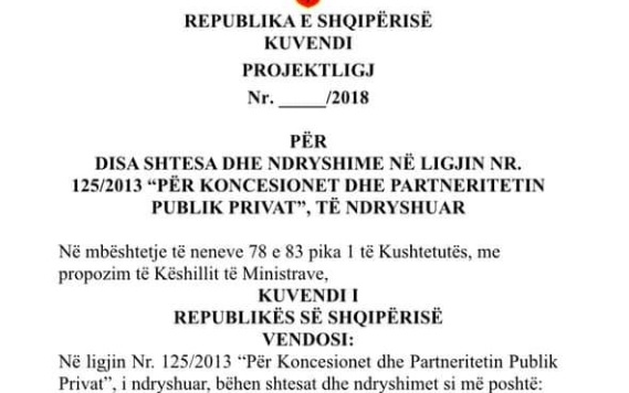 Prej 1 korrikut, jo më koncesione të pakërkuara. Ish ministri Ahmetaj publikon p/ligjin ppp