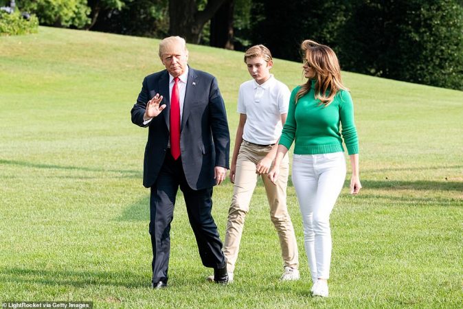 Çudit Trump: Do të doja që im bir të mos luante futbollin amerikan 6444036 6411457 Barron Trump was last seen in August when he returned to the Whi a 34 1542749328186