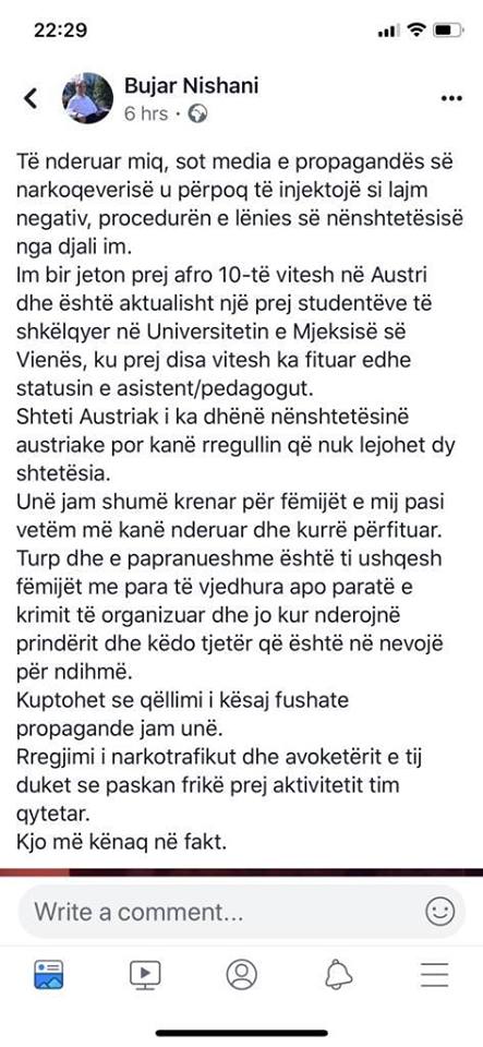 Fate Velaj - Nishanit: Ndryshe nga djali yt, mua Austria më lejoi dyshtetësinë 1 54731105 2367581703477595 219204844341166080 n