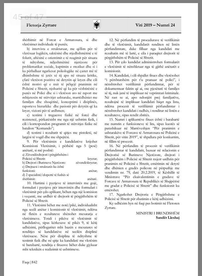 “Rama po vendos juntën ushtarake”, deputeti publikon VKM: Ja si do futen në polici Forcat Komando 4 VKM Komandot Polici1