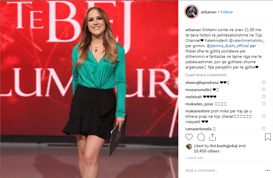 Pas zërave për divorc me Top Channel, vjen reagimi i Arbana Osmanit 1 arbana2