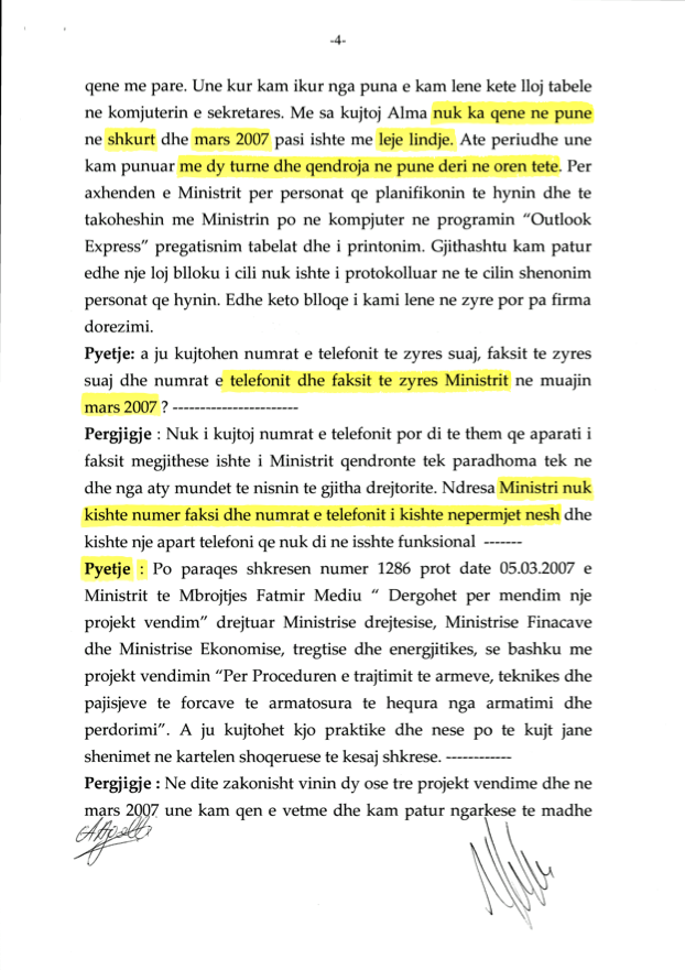 DOKUMENTET/ Dëshmia që tregon se kush qëndronte pas Gërdecit 5 faksimile5 2