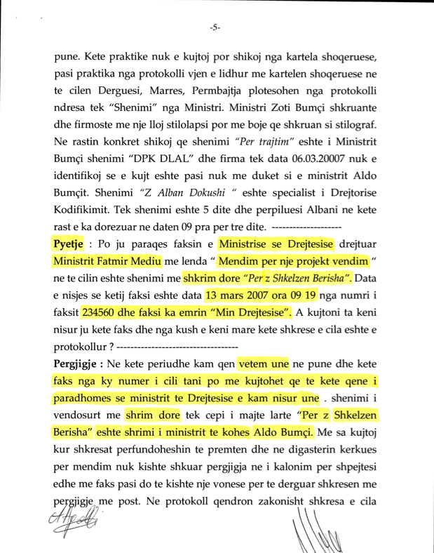DOKUMENTET/ Dëshmia që tregon se kush qëndronte pas Gërdecit 6 faksimile6 2