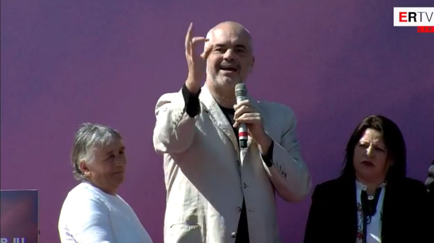 “O Zot, nuk është e platformës”, Rama me batuta në Fier rama gruaja