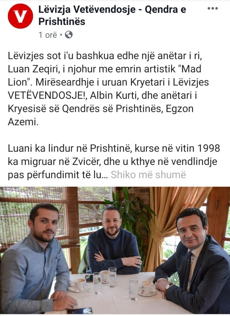 Nga “Molla me shërbet” në parti: Reperi i hiteve bëhet politikan 1 1 13