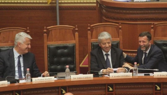 FOTOT: “Barsaletat pikante të Pandeli Majkos shkrijnë së qeshuri Braçen dhe Lleshajn” 15 1558014984 parlament7