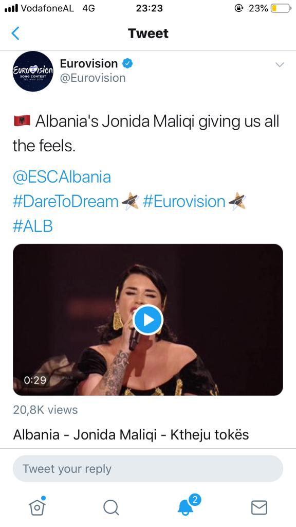 Jonida Maliqi mahnit me paraqitjen në ‘Eurovision’, komente mbështetëse edhe nga Serbia 1 375ee517 5131 43aa b780 65e3b8d23249