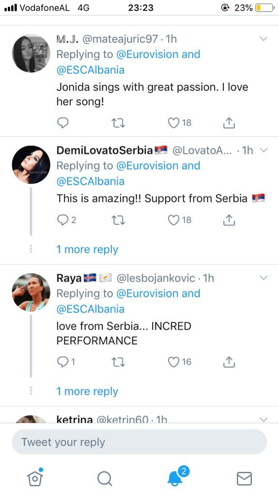 Jonida Maliqi mahnit me paraqitjen në ‘Eurovision’, komente mbështetëse edhe nga Serbia 2 90959ffe 71ba 4273 8f68 11aaa57ea288