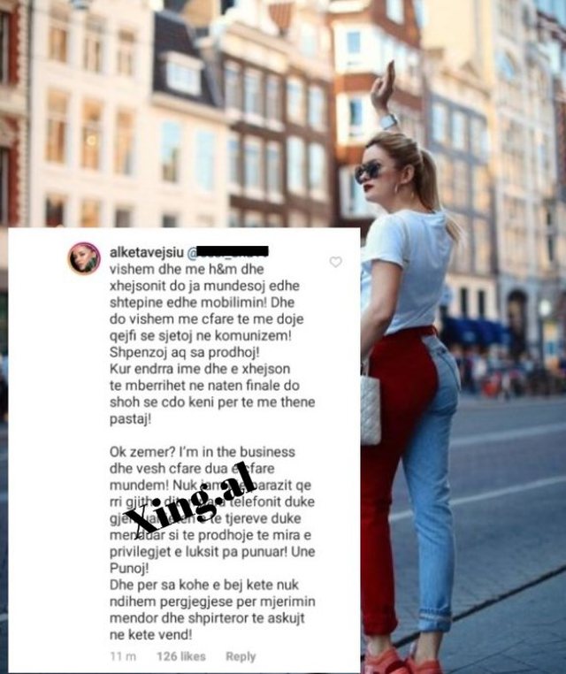 “Aq sa harxhon për veshje do i kishe mobiluar dhomën Xhejsonit” Alketa i mbyll gojën komentuesit: Nuk jam parazit 2 Alketa