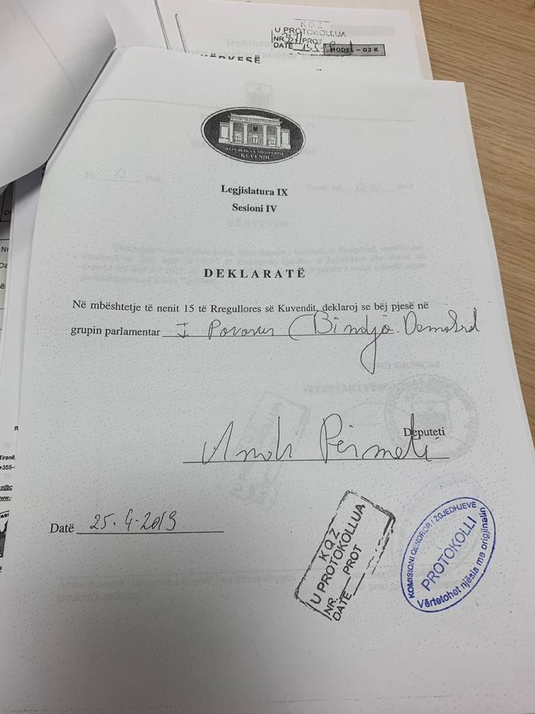 Andi Përmeti deputet prej 6 muajsh? PD akuzon për manipulim të zgjedhjeve 2 dok pd 1