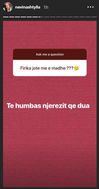 Nevina Shtylla tregon frikën e saj më të madhe 1 fr 1