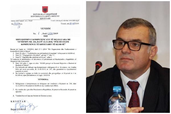 VENDIMI/ Bujar Leskaj rikthehet sërish në krye të KLSH-së, firmos heqjen e delegimit të kompetencave. Njofton Presidentin për… leskaj vendimi
