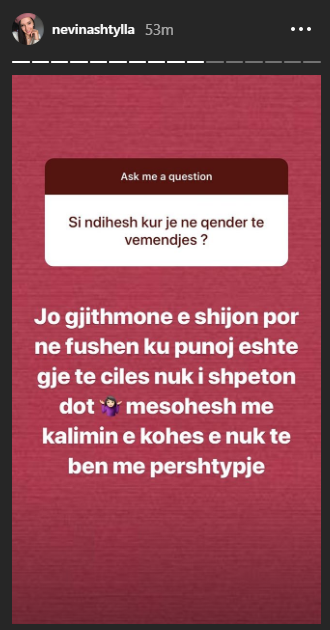 Nevina Shtylla tregon frikën e saj më të madhe 4 po1