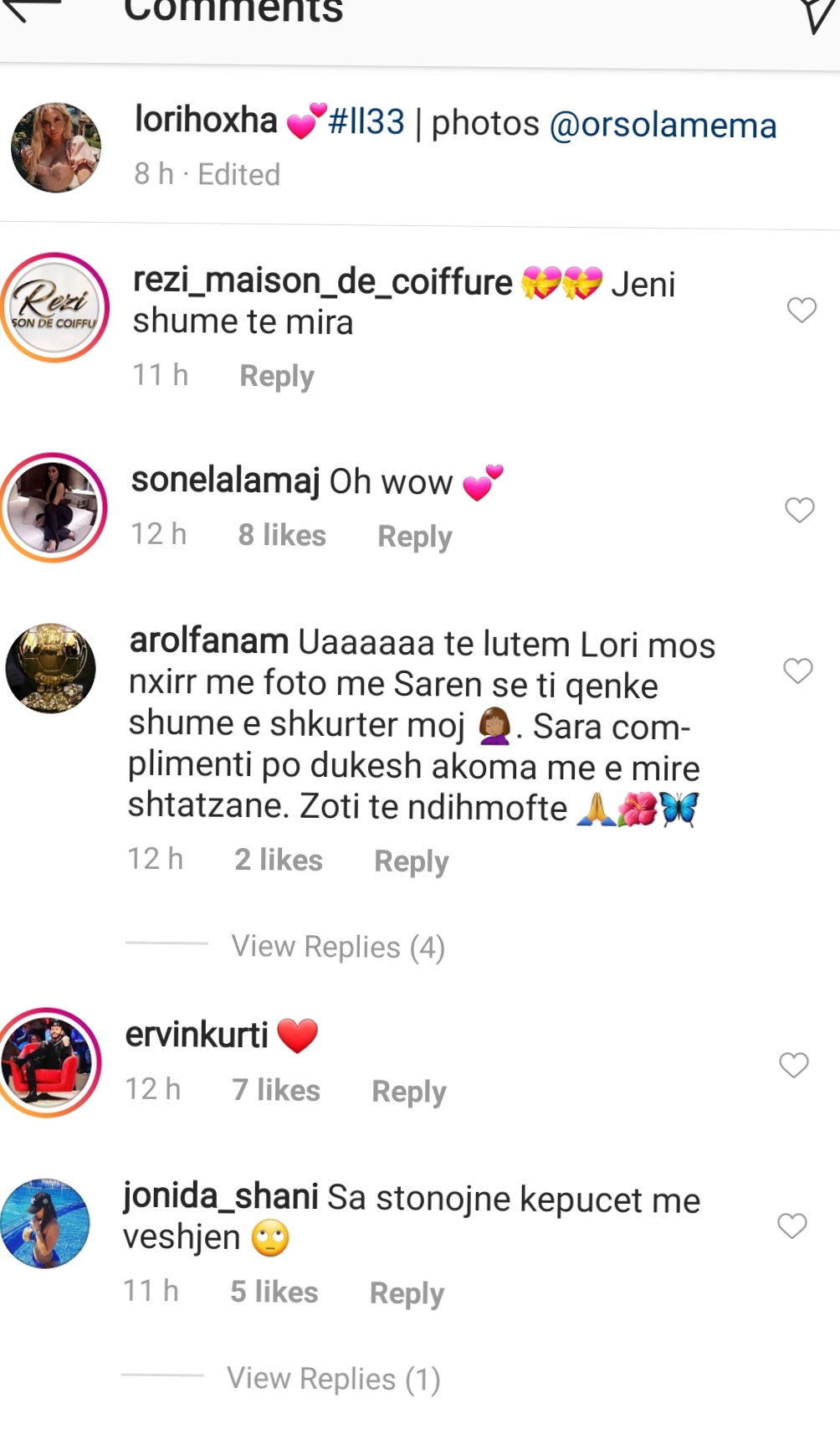 “Ti qënke shumë e shkurtër moj”, fansat i sugjerojnë Lorit mos të dalë përkrah Sarës 2 20190615 074712