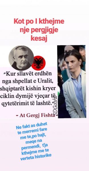 “Vijnë nga mali”, Aurela Gaçe ia tregon vendin kryeministres serbe! 1 Aurela Gazce 2