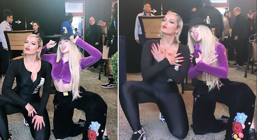 Bebe Rexha dhe Ava Max bëjnë simbolin e shqiponjës në koncert Bebe Rexha dhe Ava