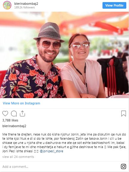 Blerina Bombaj lidhje të veçantë me Joni Peçin. Do habiteni kur të mësoni arsyen! 1 Blerina Bombaj