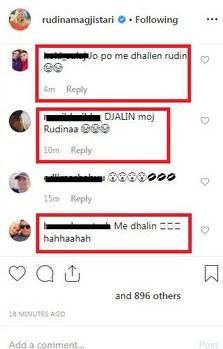Rudina Magjistari bën gafën e rradhës, këtë herë në Instagram 1 Rudina