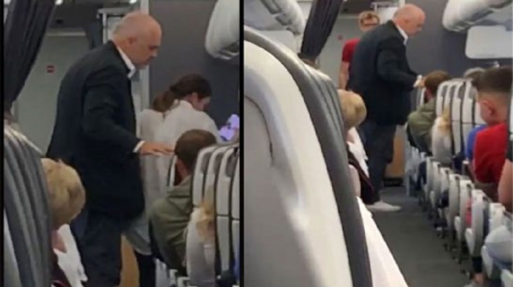 Berisha publikon videon e Ramës. Çfarë i ka ndodhur kryeministrit brenda në avion? edi rama ne avion