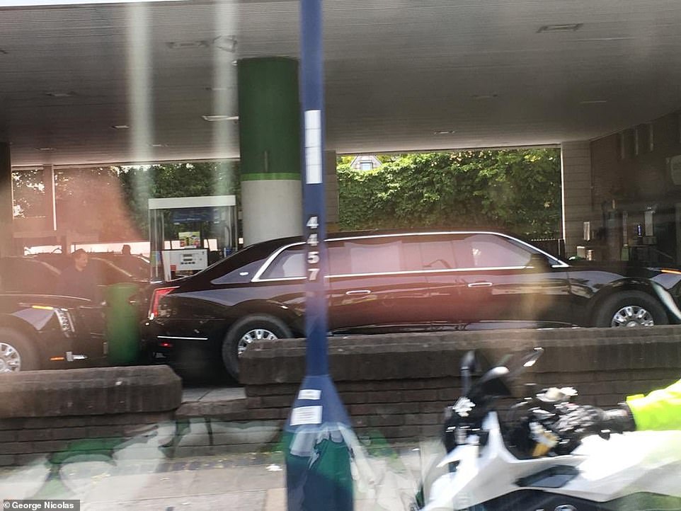 FOTOT/ 14 makina të armatosura dhe “Bisha”. Super masat e sigurisë për Trump në Britani 2 siguria 4