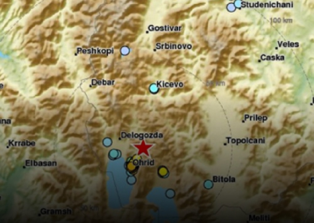 Tronditet Ohri i Maqedonisë së Veriut, regjistrohen dy tërmete termet