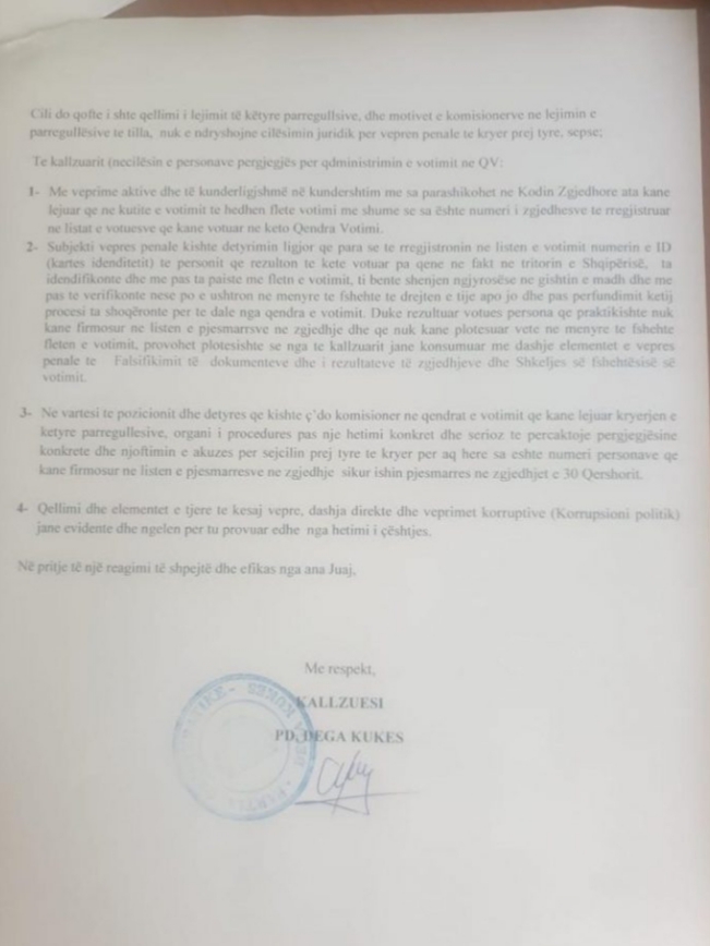 PD: Zgjedhjet u manipuluan/ PD e Kukësit padit komisionerët e zgjedhjeve 2 9aa3b3d6 aad2 49fd a746 b660cdfc787d