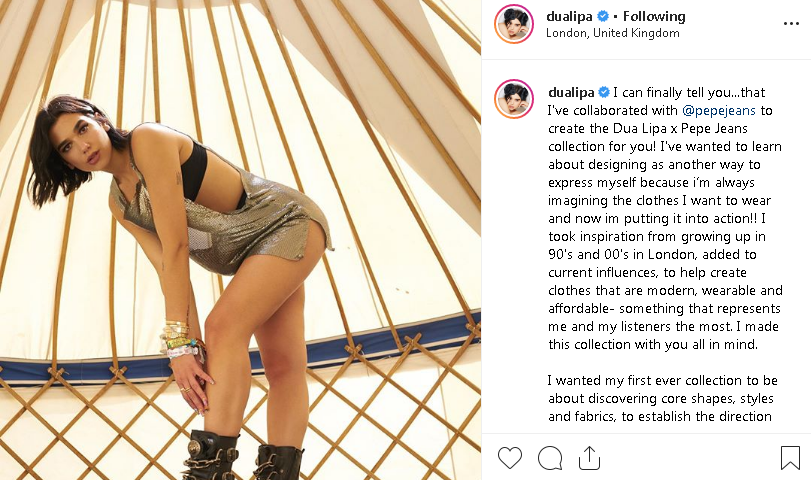 Ja me kë do të bashkëpunojë Dua Lipa për linjën e saj të veshjeve 1 Dua 2 1
