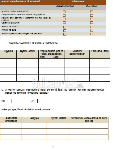 Zbulohet formulari/ Zyrtarët e PD të gjithë në sitën e vettingut 1 formular PD