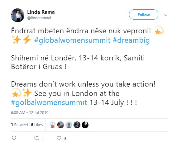 'Ëndrrat mbeten ëndrra nëse nuk veproni!', Linda Rama udhëtim të papritur drejt Londrës 1 ghjh
