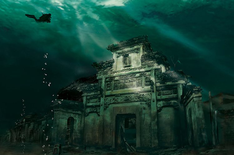 Vende të frikshme ku nuk mund të udhëtoni vetëm 8 m Underwater City Shicheng 1