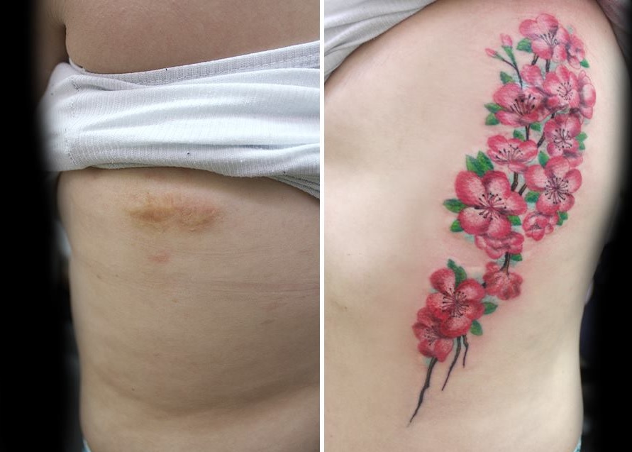 Kthen në tatuazh shenjat e dhunës tek femrat, dhe qëllimi është për t'u admiruar 1 tatoo