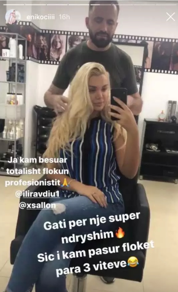 Eni Koçi heq dorë nga ngjyra bionde, ja si do e shohim tani 1 eni bjonde