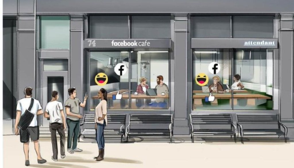 Facebook hap për herë të parë “Bar-Kafe” në Londër facebook