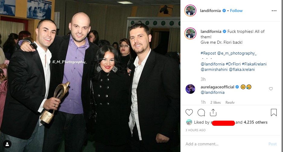 "Më ktheni Dr. Florin" Landi pikëllon me postimin e fundit 1 5d8b60953df98Screenshot 18