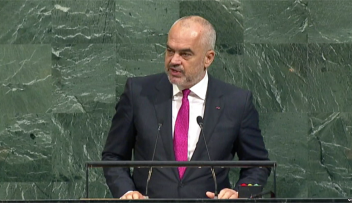 Rama në OKB i bën thirrje BE-së për hapjen e negociatave për Shqipërinë dhe liberalizimin e vizave për Kosovën Edi Rama ne OKB