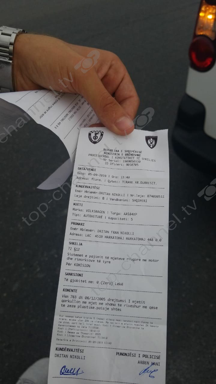 Kujdes, nëse keni makinë me xhama të zinj! Policia po bën “namin” me gjoba 1 Gjoba 4 1