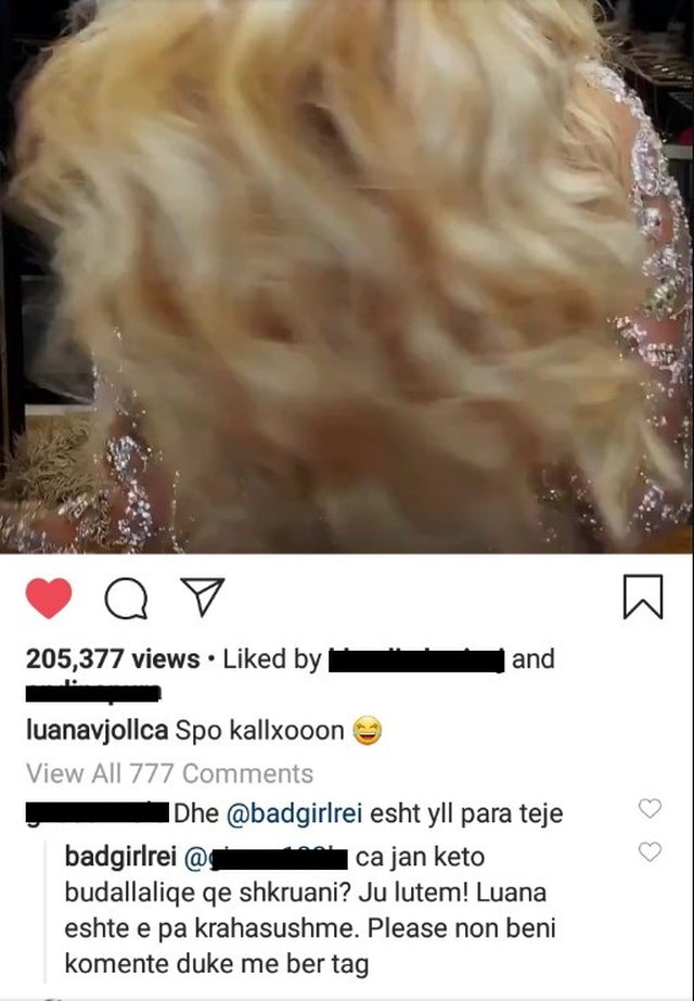 Luana publikon një video sexy në Instagram, ndjekësit e krahasojnë me Linda Rein 1 Luana 3 1