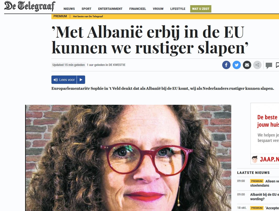 Sophie in ’t Veld/ Me Shqipërinë në BE mund të flemë të qetë 1 albaniensg