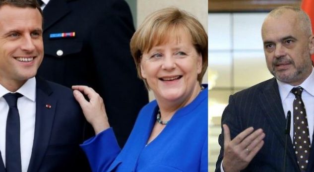 Merkel dështon të bindë Macron për Shqipërinë. Presidenti francez: Do t’i përmbahemi asaj që kemi deklaruar, fillimisht duhet… rama macron merkel 1