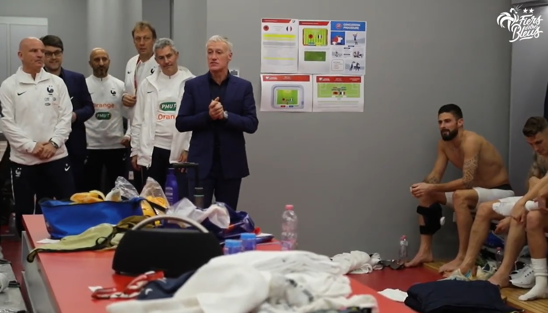 Dalin pamjet, çfarë u tha Deschamps lojtarëve në dhomat e zhveshjes (VIDEO) france
