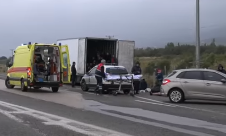 Greqi/ Shmanget tragjedia, 80 persona brenda një kamioni frigorifer, arrestohet shoferi (video) kamioni tirananews.al