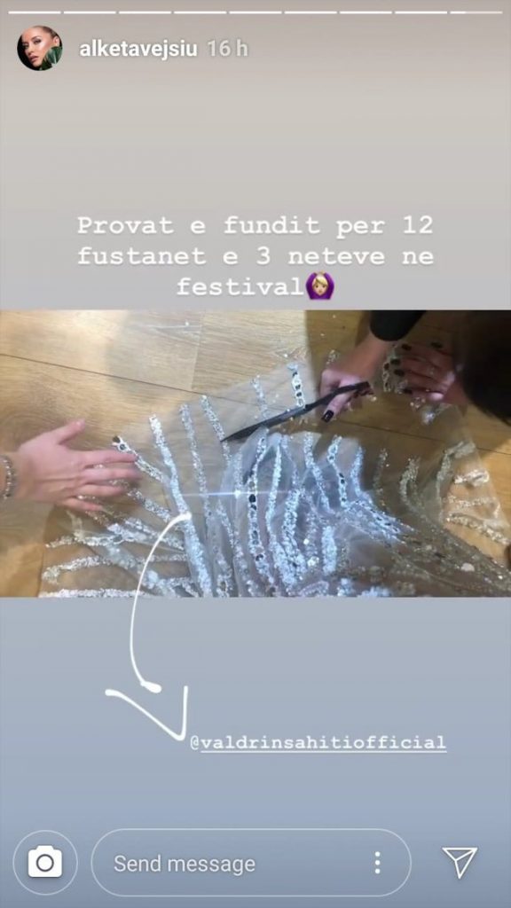 12 fustane në 3 netë: Alketa Vejsiu zbulon si do duket në 'Festivalin e RTSH-së' 1 640 0 5df2368d270ce