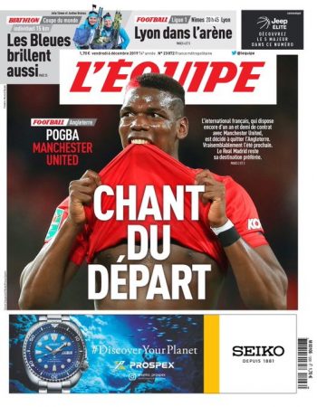Largohet Pogba, L’Equipe zbulon të ardhmen e francezit LEQUIPE