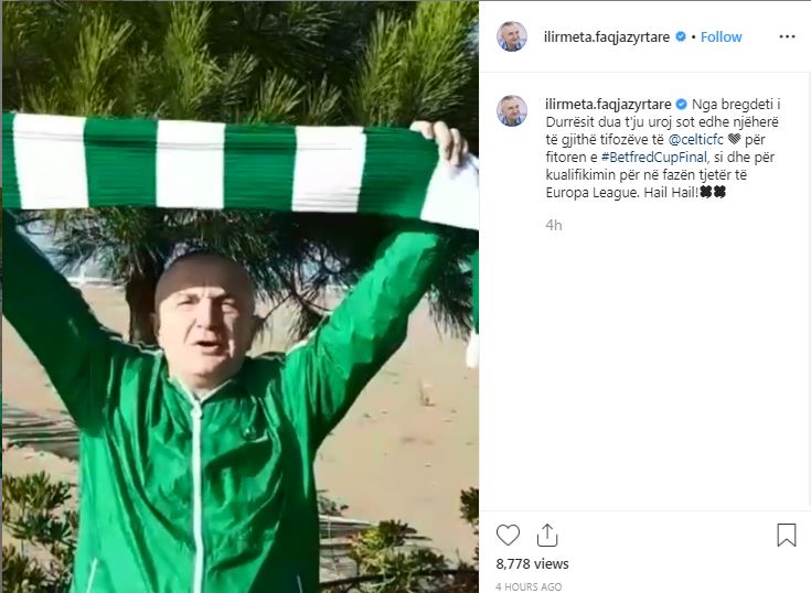Meta rinis pas tërmetit fundjavat në Durrës, përshëndet skuadrën skoceze për kualifikimin 1 Meta 5 1