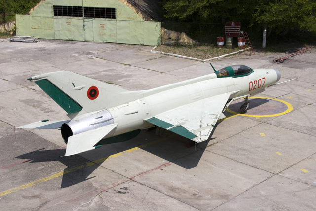 One of only twelve F7s that served the Albanian Airforce. Two are at Tirana Airport the others at Gjader. 11278589803