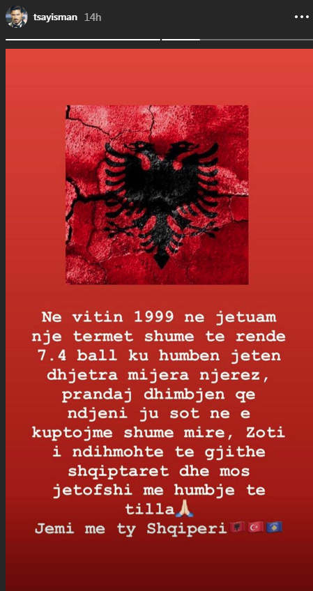 Aktori turk kujton tmerrin e tërmetit në Turqi dhe ngushëllon në shqip të gjithë shqiptarët 1 Untitled 2 5