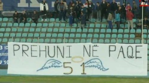 Mesazhi prekës i tifozëve të Teutës për viktimat e tërmetit dedikimi