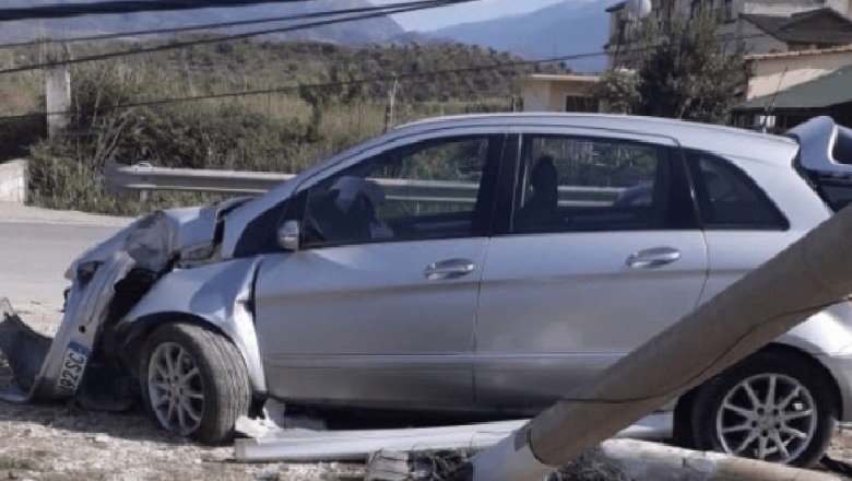 Berat/ Përplas makinën me kolonën e betonit, i heq targat dhe largohet, arrestohet 49-vjeçari 1578385086 makina
