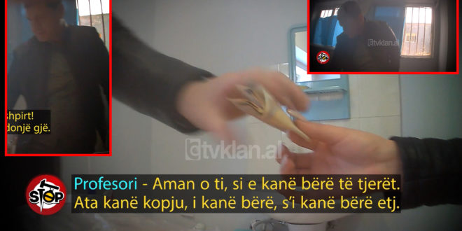 INVESTIGIMI / 150 euro për notën 8, kamerat fusin në kurth pedagogun e Mjekësisë BESNIK FASKAJ PARA